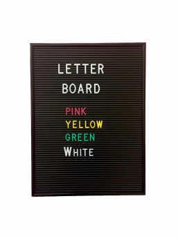 Letter Board kirjaintaulu (musta)