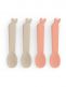 Kiddish lusikat 4-pack Lalee, Sand / Coral