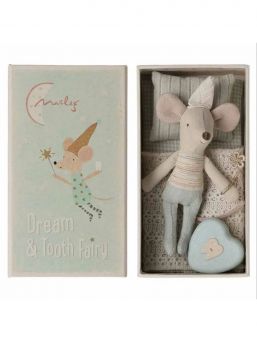 Maileg Hammaskeiju Rasiasetti – Pikkuvelihiiri & Metallinen Hammasrasia lapsen ensimmäiselle hampaalle