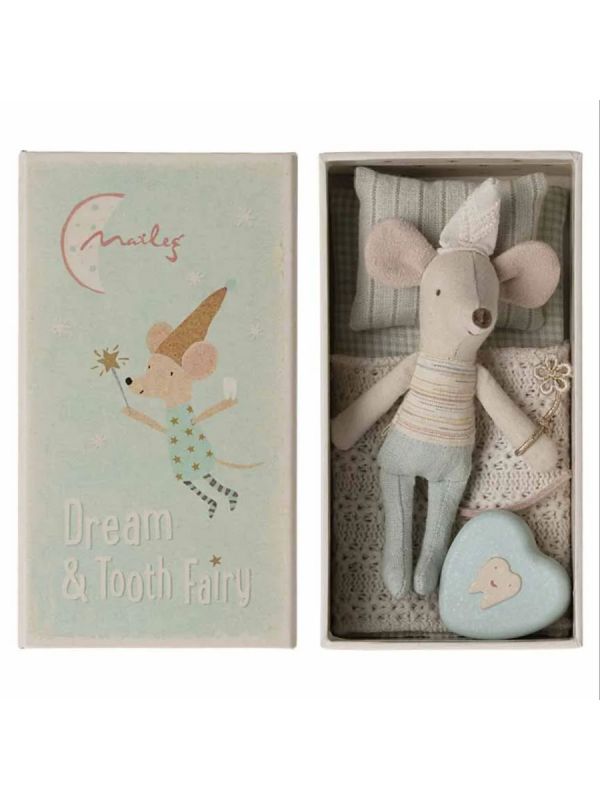 Maileg Hammaskeiju Rasiasetti – Pikkuvelihiiri & Metallinen Hammasrasia lapsen ensimmäiselle hampaalle