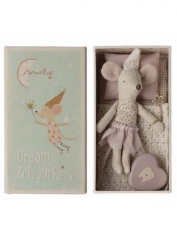 Maileg Hammaskeiju rasiassa – Pikkusiskohiiri & rasia lapsen ensimmäiselle hampaalle