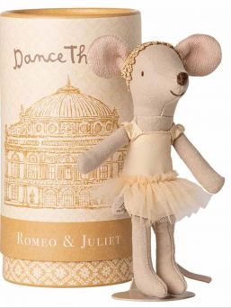 Maileg Isosisko Ballerinatanssija – Balettihiiri Romeo & Julia -pakkauksessa