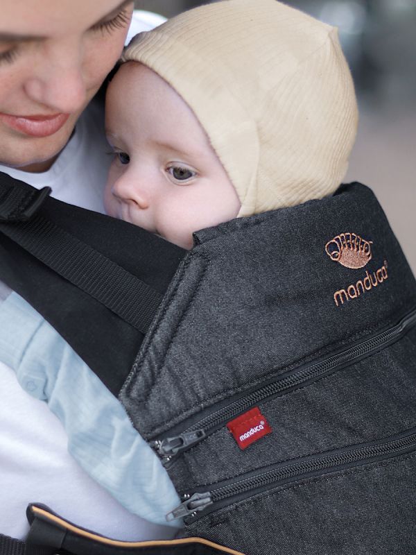 Manduca - XT kantoreppu - denimblack-toffee