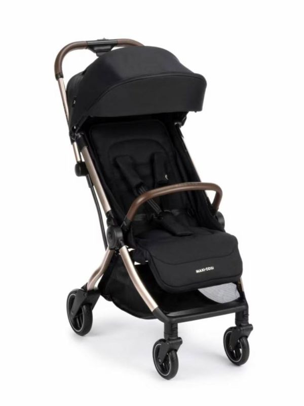Maxi-Cosi Eva 3 Matkarattaat - Essential Black/Champagne