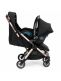Maxi-Cosi Eva 3 Matkarattaat - Essential Black/Champagne