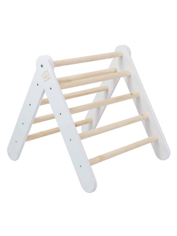 Montessori-tikkaat liukumäelle ja rampilla 2in1, White