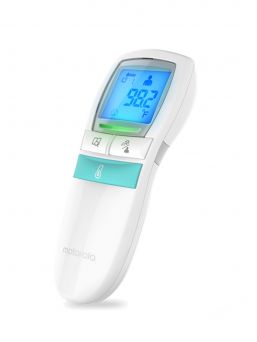 Motorola kosketukseton vauvan lämpömittari MBP66N mittaa vaivattomastti ja nopeasti kehon ja nesteen (maito, kylpyvesi, ruoka) lämpötilat. Lämpömittarin suurin etäisyy, josta laite mittaa varman tuloksen on enintään 3 cm.