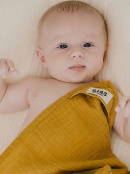 BIBS luomupuuvillainen harsoliina on pehmeä GOTS-sertifioitu monitoimiliina, jota voidaan käyttää röyhtäilyliinana, imetyssuojana, hoitoalustan päällisenä tai ruokalappuna. Täydelliset värisävyt BIBS tuttien kaveriksi vauvan hoitoon.