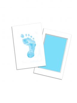 Mustelevy vauvan jalanjäljille, sininen
