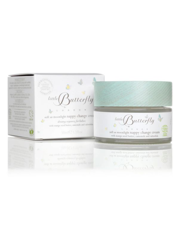 Little Butterfly London - suojaava vauvan pyllyrasva -  soft as moonlight nappy change cream 50ml 