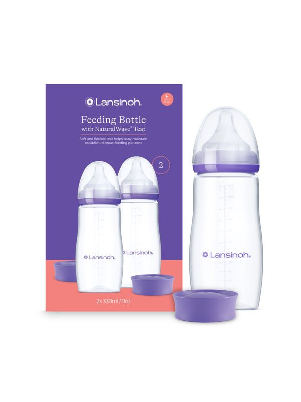 Lansinoh NaturalWave tuttipullo 2x330ml, 6kk+