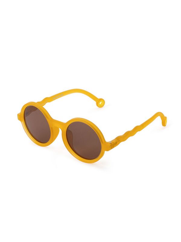 Olivio&Co Lasten Aurinkolasit Kids 3-5v, Round Citrus Yellow