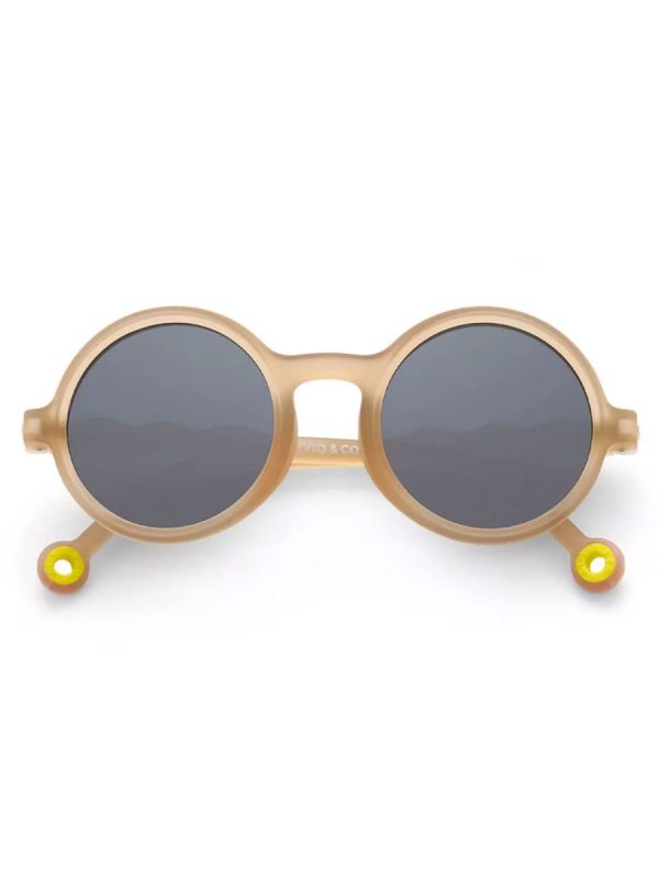 Olivio&Co Lasten Aurinkolasit Kids 3-5v, Round Sand Beige