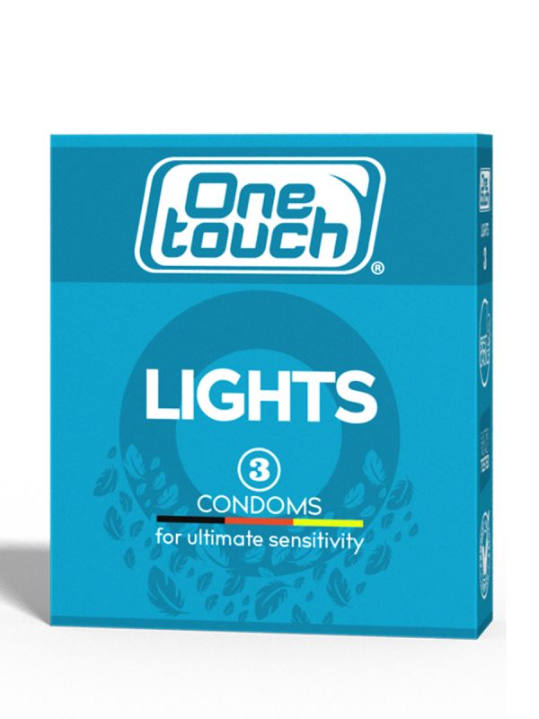 ONE TOUCH Lights uuden teknologian avulla valmistetut erittäin ohuet kondomit äärimmäiseen herkkään tunnelmaan turvallisuudesta tinkimättä. Liukastettu silikoniöljyllä.