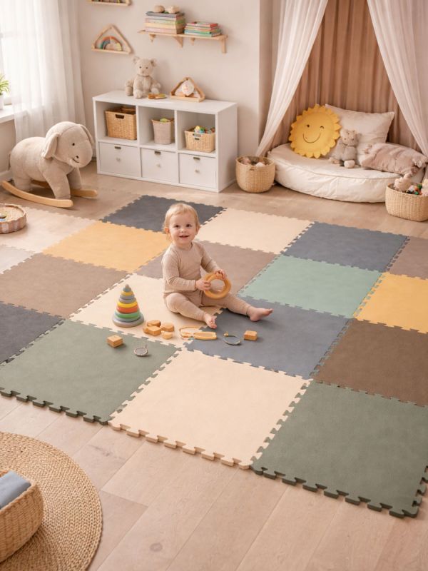 Palamatto lastenhuoneeseen 50x50cm, violetti