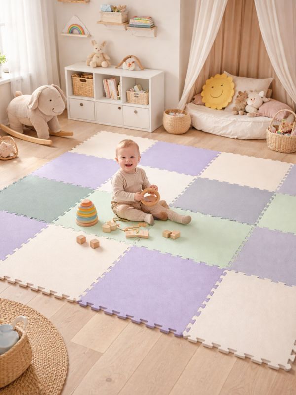 Palamatto lastenhuoneeseen 50x50cm, tumman vihreä