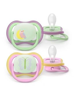 Pimeässä hohtava Ultra Air Night yötutti 6-18kk 2kpl, lila/pinkki