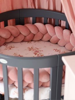 Pinnasängyn suoja 360cm, antique pink