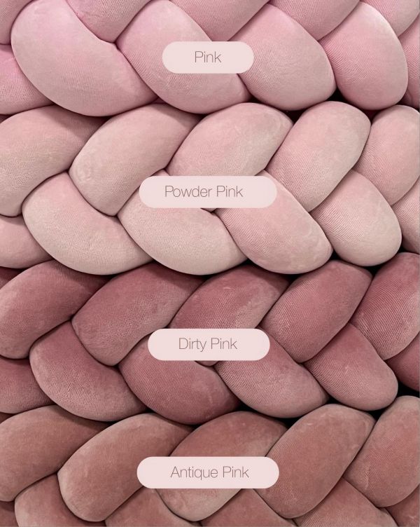 Pinnasängyn suoja 360cm, powder pink