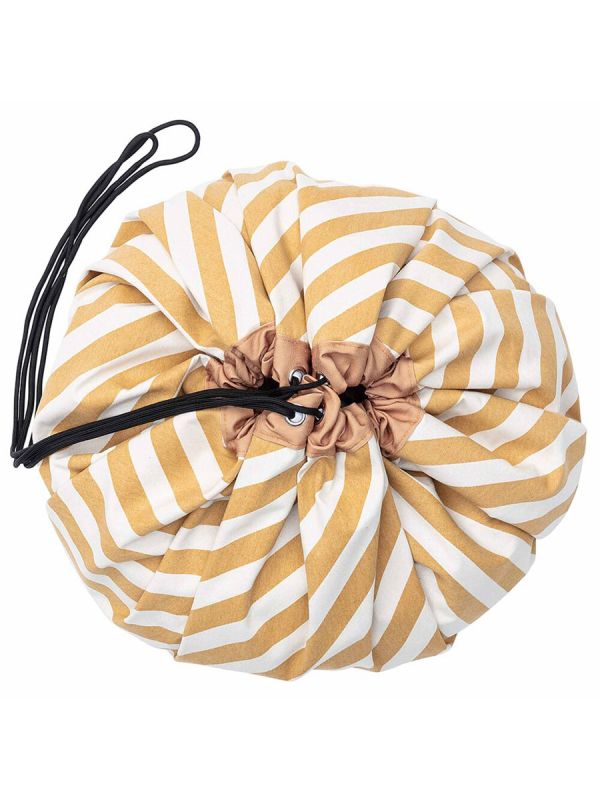 Play & Go leikkimatto/ lelupussi, Stripes Mustard
