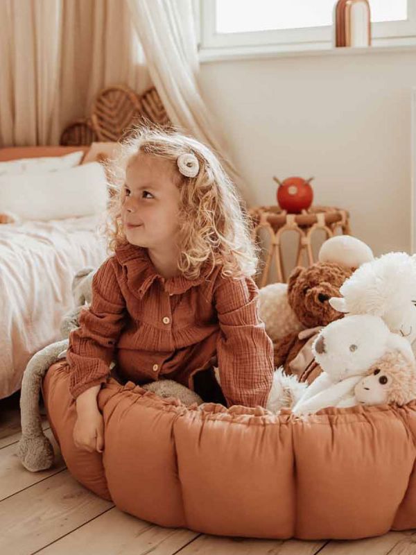 Play&Go leikkimatto Organic soft Bloom, Tawny Brown