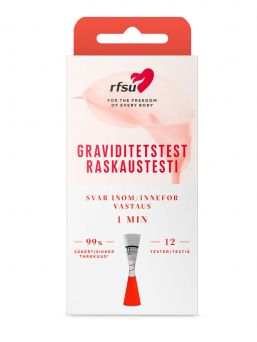 RFSU Helppo & Nopea -raskaustestiliuska 12 kpl
