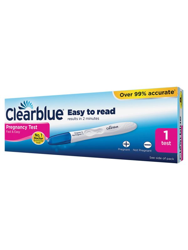 Clearblue raskaustesti, jolla saat nopean tuloksen helposti. Tulos jo yhdessä minuutissa. 