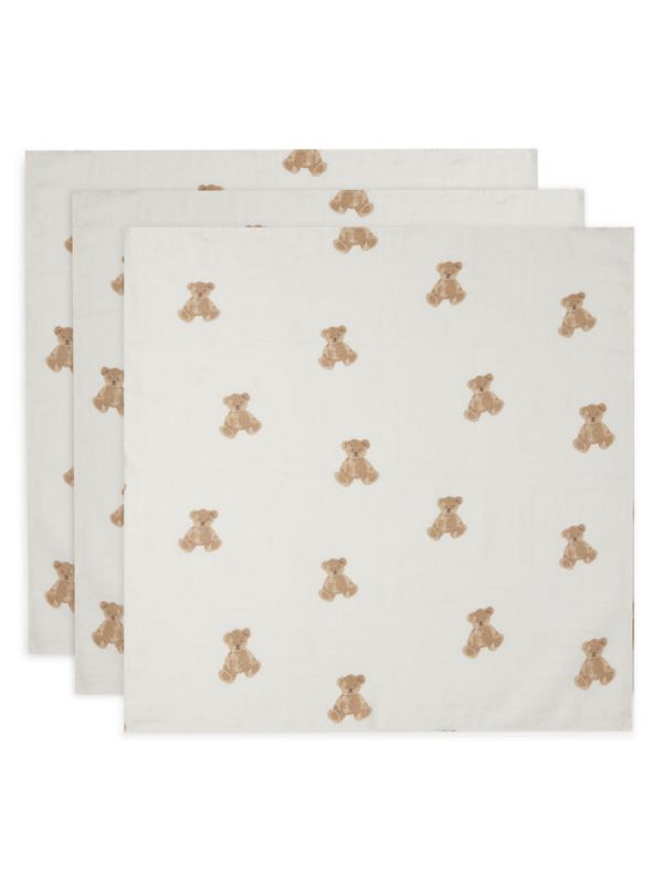 Puuvilla harsosetti 3-pack - Teddy Bear