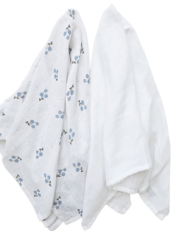 Puuvillainen harsoliina 2kpl 70x70 cm – Bluebell