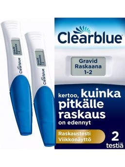 Raskaustesti Clearblue Digital viikkonäytöllä 2kpl