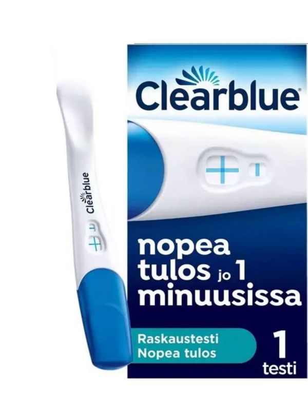 Raskaustesti Clearblue plus, Nopea ja Tarkka +/– Tulos 3 Minuutissa