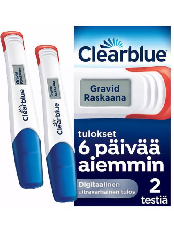 Raskaustestit Clearblue Digital Ultra Early 2kpl