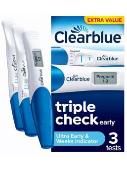 Raskaustestit Clearblue Triple-Check & Date