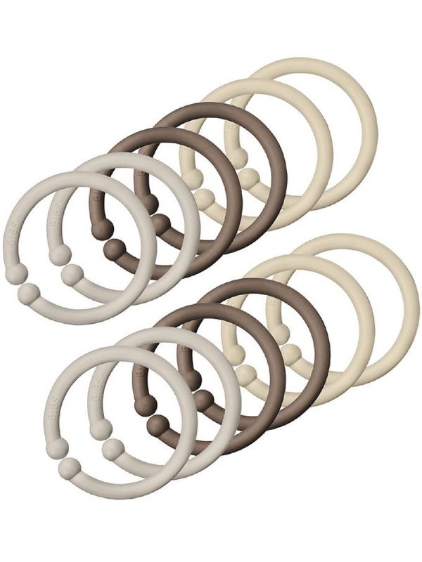 Käytännölliset BIBS Loops renkaat ovat käteviä tarvitsetpa vaunuverhon kiinnitysrenkaita, vaunulelurenkaan tai kutiaviin vauvan ikeniin purulelun.