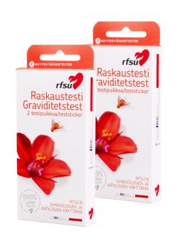 RFSU Helppo & Nopea -raskaustestiliuska 4 kpl