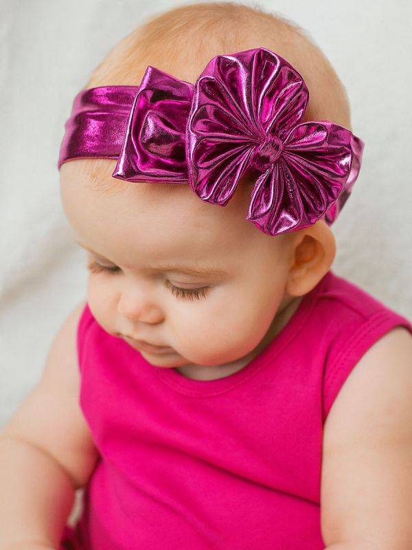 Rusettipanta, metallinhohto pinkki