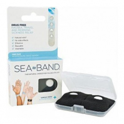 SEA BAND pahoinvointiranneke (2kpl) MUSTA