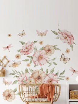 Seinätarra 140cm, Meadow Flowers