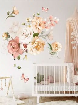 Seinätarra 150cm, Tea Roses