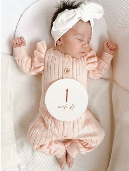 Silikoniset kuukausikortit vauvalle – ensimmäisen vuoden muistoihin