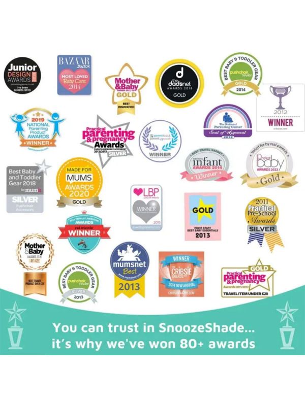 SnoozeShade Original Deluxe – vaunujen pimennyssuoja