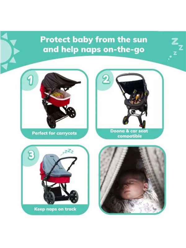 SnoozeShade Original Deluxe – vaunujen pimennyssuoja