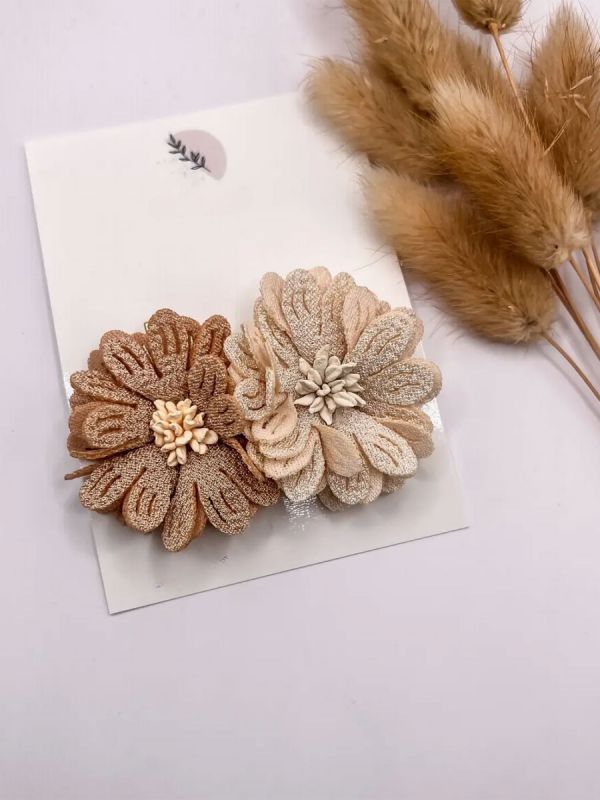 Studio Frommie Beige Flowers -hiussolkisetti