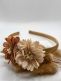 Studio Frommie Tiara Flowers hiuspanta, creme-coffee
