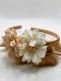 Studio Frommie Tiara Flowers hiuspanta, white-cream