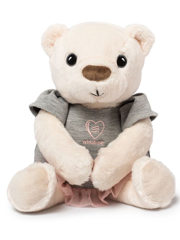 Pehmeä suloisuus, Whisbear kohina nalle, The Humming Bear auttaa lasta nukahtamaan pinkin kohinaäänen avulla. Kohina nallessa on CRYsensor - itkusensori jonka avulla laite havaitsee vauvan itkun, ääntelyn ja liikehtimisen ja käynnistää kohina äänen uudelleen.