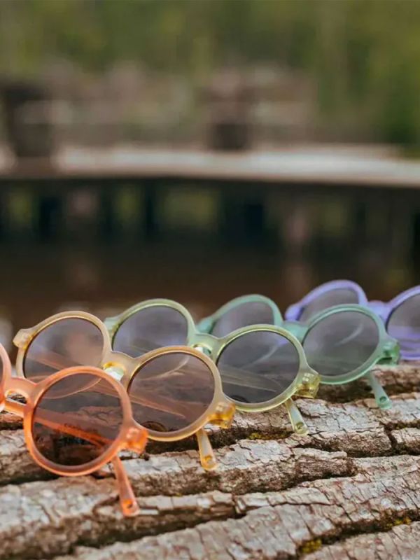 KiETLA WOAM lasten aurinkolasit 4-6 v – pyöreät UV400, olive