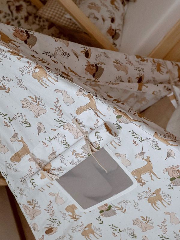 Tiipii teltta lapsille ja matolla, Forest Friends