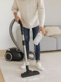 Tehokas mutta hellävarainen tuoksupuuteri, joka raikastaa kodin tekstiilit, matot, sohvat ja imuroitavat pinnat hetkessä. Poistaa tehokkaasti epämiellyttävät hajut, kuten lemmikkien ja tunkkaisuuden hajun, jättäen tilalle puhtaan ja miellyttävän tuoksun.