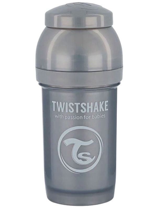 TwistShake - tuttipullo 180ml, pearl grey